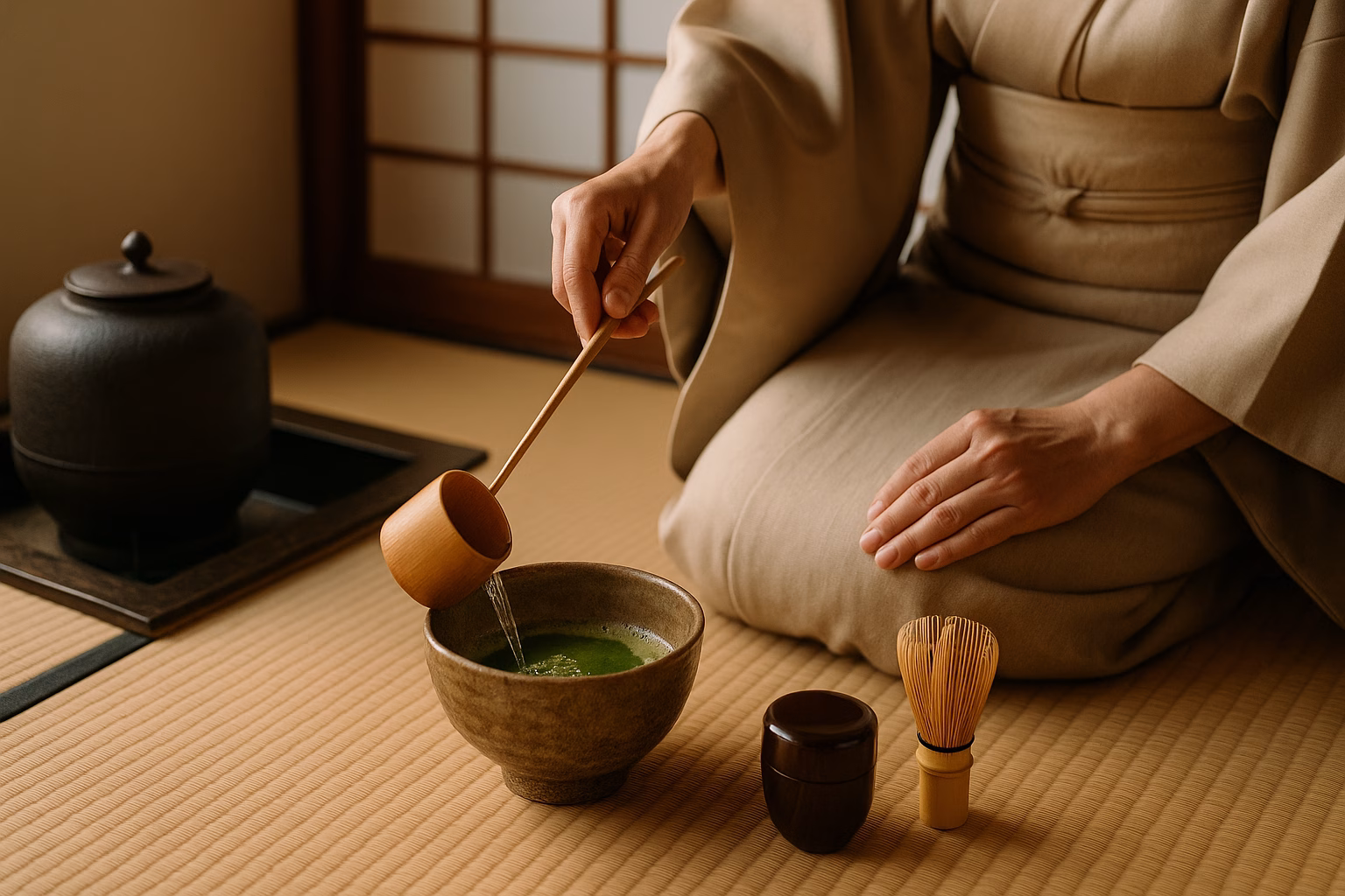 Traditie van de Japanse theeceremonie